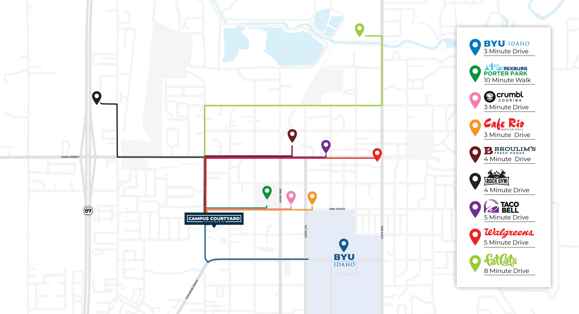 Map of rexburg